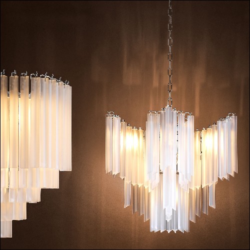 24 - Pulsar - Lustre moderne acier - Pacific Compagnie.