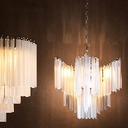 24 - Pulsar - Lustre moderne acier - Pacific Compagnie.