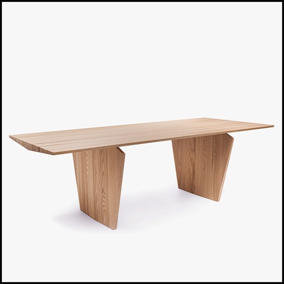 Dining Table 154 - Noba Oak - Lignes élégantes - Pacific Compagnie.