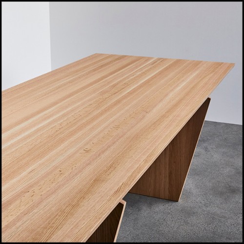 Dining Table 154 - Noba Oak - Esprit scandinave - Pacific Compagnie.