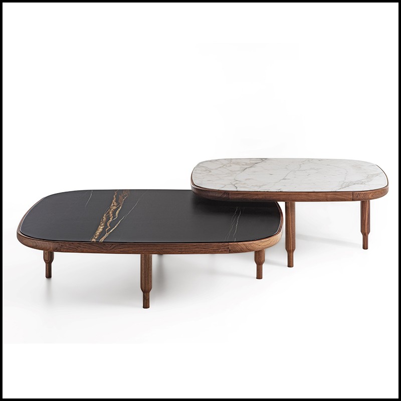 Coffee Table 163- Duo Marble Set
