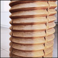 Stool 154 - Whorl Cedar High - Forme spirale - Pacific Compagnie.