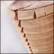 Stool 154 - Whorl Cedar High - Modern Cedar Stool - Pacific Compagnie.