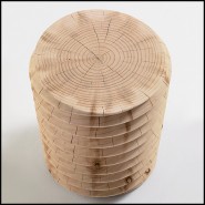 Stool 154 - Whorl Cedar Medium - Whorl Design Stool - Pacific Compagnie.