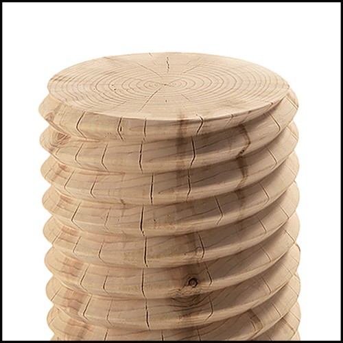 Stool 154 - Whorl Cedar Medium - Artisanat d'art - Pacific Compagnie.
