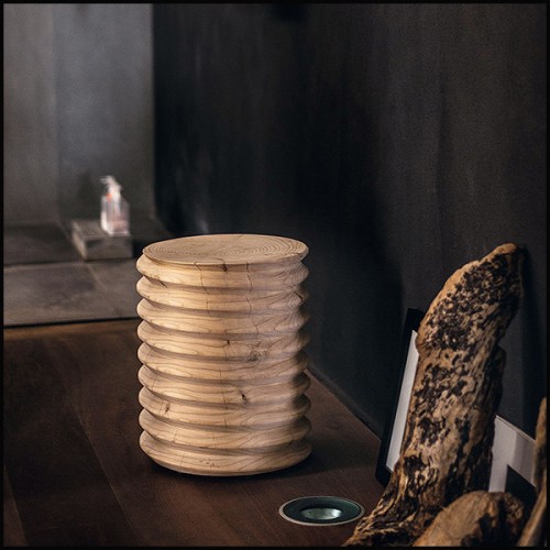 Stool 154 - Whorl Cedar Medium - Assise sculpturale - Pacific Compagnie.