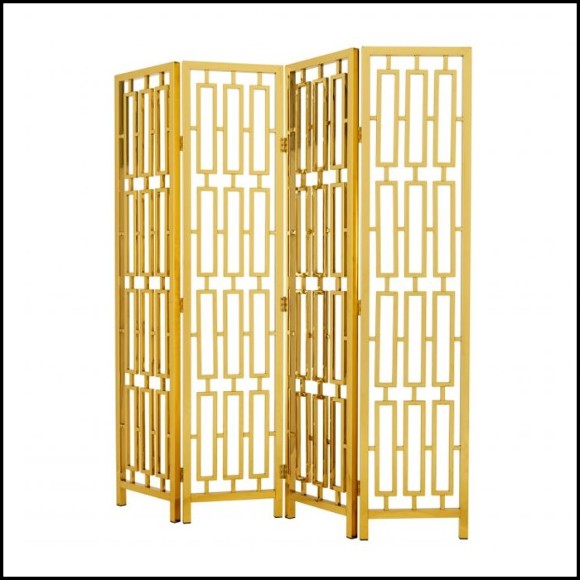 Folding screen Eichholtz - Golded Folding
