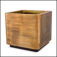 Cache Pot 24 - Jasper square L - Terracotta - Pacific Compagnie.