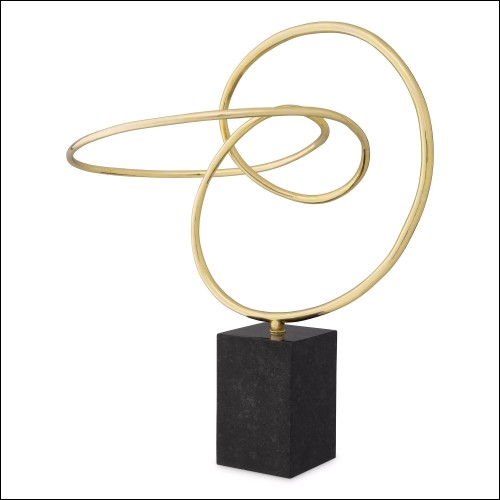 Objet décoratif 24 - Frank XL - Laiton brossé - Pacific Compagnie.