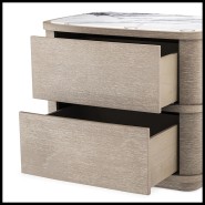 Table de Nuit 24 - Cabana | Bedside Table Eichholtz- Bianco - Bedside table detail - Pacific Compagnie.