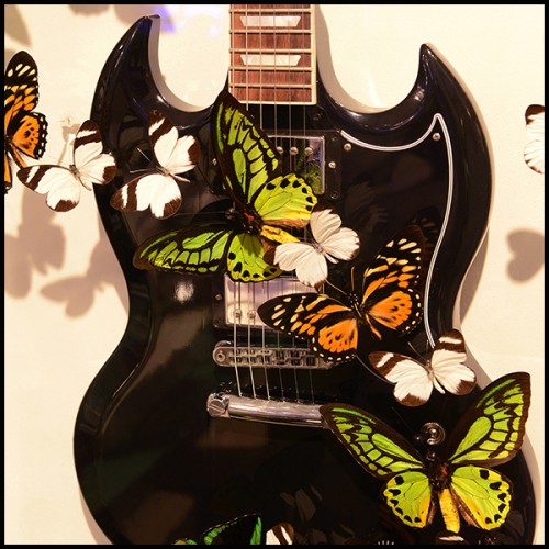 Guitar PC - Butterflies AC DC - High-quality Guitar PC- Butterflies AC DC, for professional musicians - Pacific Compagnie.