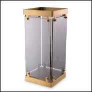 Porte - Parapluie 24- Heston - Antique brass gold umbrella stand, sleek indoor décor - Pacific Compagnie.