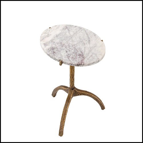 Table d'Appoint 24 - Cortina Oval - Design Pacific Compagnie.