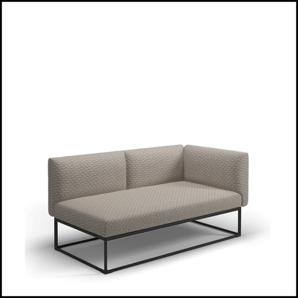 Module 45 - Maya | Module Left / Right Gloster- Maya - Versatile garden seating module - Pacific Compagnie.