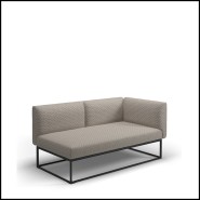 Module 45 - Maya | Module Left / Right Gloster- Maya - Versatile garden seating module - Pacific Compagnie.