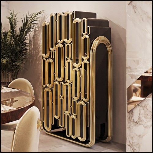 Cabinet Luxury Art (Boca Do Lobo) - Blocks Gold