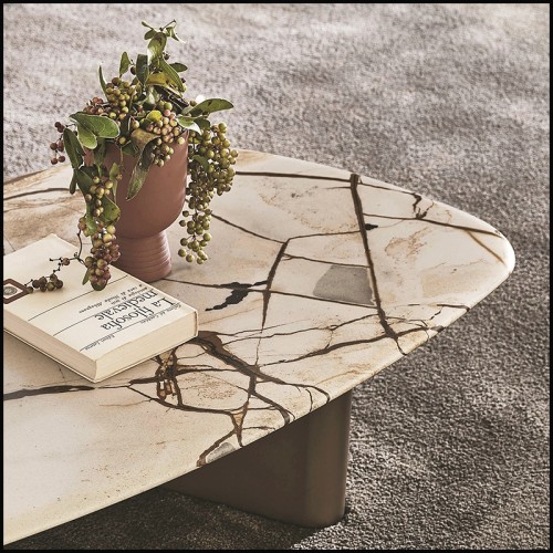 Table basse 163 - Imperador Marble - Salon luxueux - Pacific Compagnie.