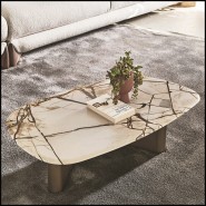 Table basse 163 - Imperador Marble - Plateau marbre - Pacific Compagnie.