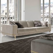 Canapé 39 - Oboé | Sofa 39- Oboé - Stylish grey fabric sofa for home decor - Pacific Compagnie.