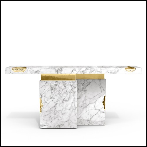 Table Console 145 - Majestic White - Blanc immaculé - Pacific Compagnie.