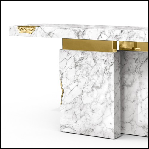 Table Console 145 - Majestic White - Meuble d'appoint - Pacific Compagnie.