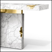 Table Console 145 - Majestic White - Lignes élégantes - Pacific Compagnie.