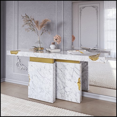 Console Table Luxury Art (Boca Do Lobo) - Majestic White