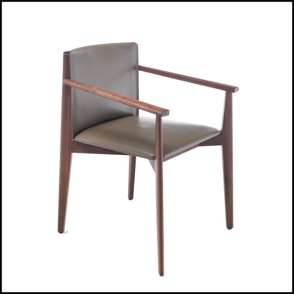 Chair 163- Olga Armrests and Leather