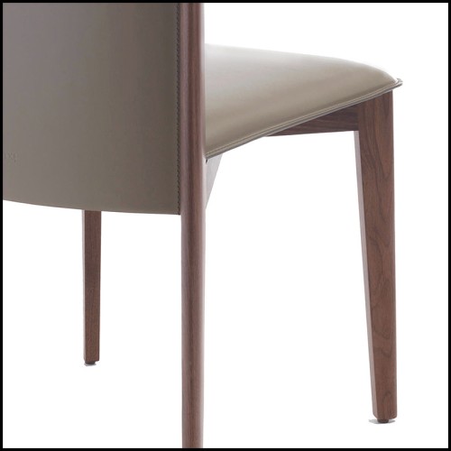 Chaise 163 - Olga Cuir - Mobilier de luxe - Pacific Compagnie.