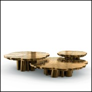 Table Basse 145 - Tresor Patinated Set de 3 - Table Basse 145- Tresor Patinated Set de 3, Tables pour salon - Pacific Compagnie.