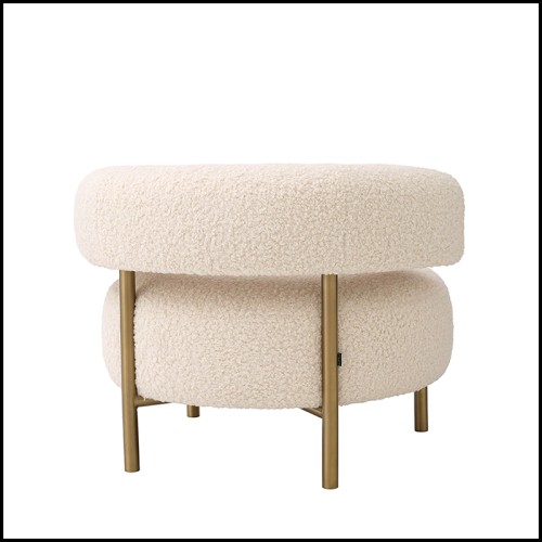 Chaise 24 - Thompson | Chair Thompson - Luxurious Thompson chair with sleek brushed brass details - Pacific Compagnie.