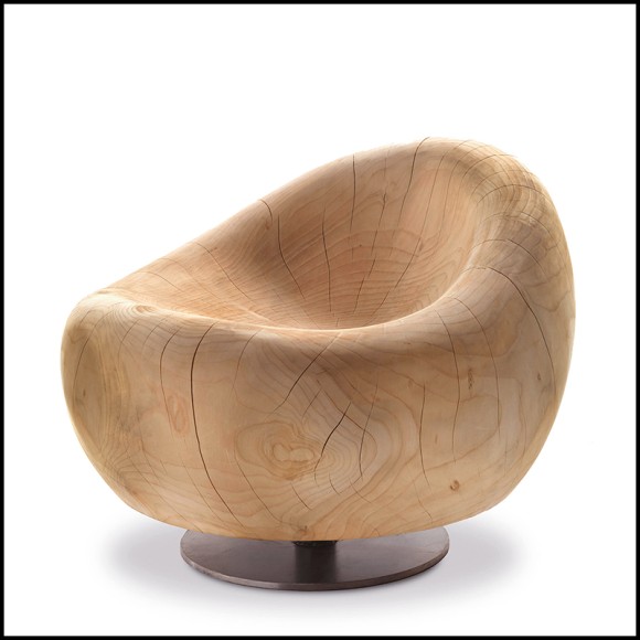 Fauteuil 154 - Bahamas Cedar Swivel - Élégant - Pacific Compagnie.