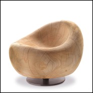 Fauteuil 154 - Bahamas Cedar Swivel - Cedar Swivel Armchair - Pacific Compagnie.