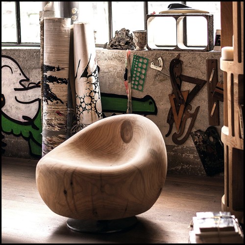 Fauteuil 154 - Bahamas Cedar Swivel - Pivotant - Pacific Compagnie.