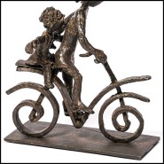Sculpture 190- Child on Bicycle Bronze