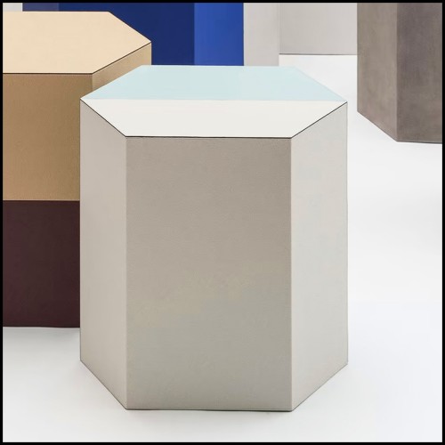 Tabouret 189 - Edwin Bluesky White - Bleu - Pacific Compagnie.