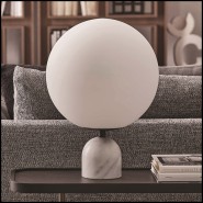 Lampe de Table 163 - Lio White Medium | Table Lamp Porada - Lio White Medium - Medium Lio Lamp Design - Pacific Compagnie.
