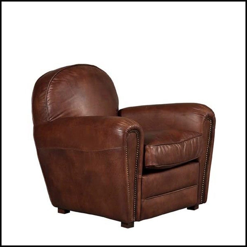 Armchair in leather 22- Flea