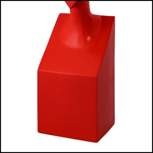 Sculpture Arteinmotion - Stacy Red Resin