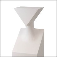 Sculpture 22 - Stacy White Resin - Sur socle - Pacific Compagnie.