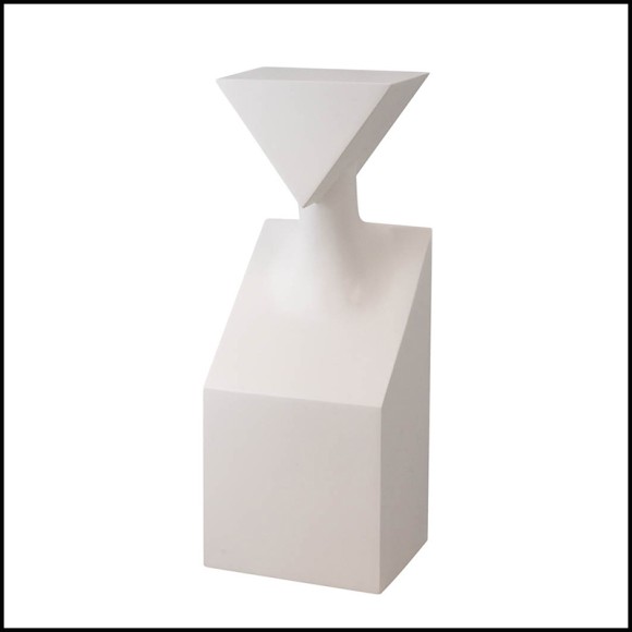 Sculpture 22 - Stacy White Resin - Design épuré - Pacific Compagnie.