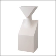 Sculpture 22 - Stacy White Resin - Design épuré - Pacific Compagnie.