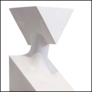Sculpture 22 - Stacy White Resin - Art contemporain - Pacific Compagnie.