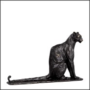 Sculpture 24 - Sitting Panther | Sculpture Eichholtz - Side View - Pacific Compagnie.