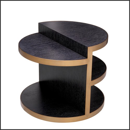 Table d'Appoint 24 - Nilo - Métal noir - Pacific Compagnie.