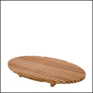 Table Basse d'extérieur 24 - Anjuna - Eichholtz brand outdoor furniture with teak wood finish - Pacific Compagnie.