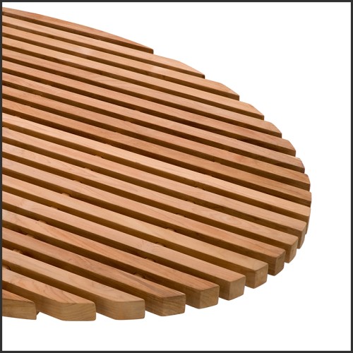 Table Basse d'extérieur 24 - Anjuna - Luxury outdoor coffee table in natural teak for garden decor - Pacific Compagnie.
