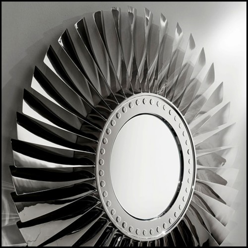 Miroir 22 - Boeing Turbine - Unique mirror featuring Boeing turbine shape - Pacific Compagnie.