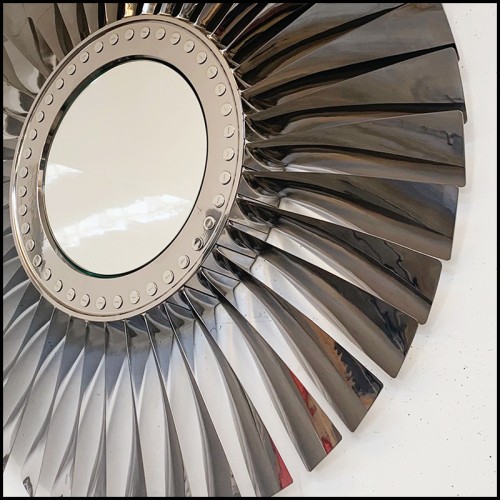 Miroir 22 - Boeing Turbine - Boeing turbine-style mirror for modern decor - Pacific Compagnie.