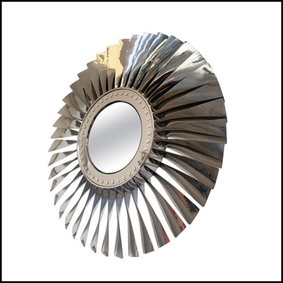 Miroir 22 - Boeing Turbine - Exquisite Boeing turbine-themed mirror for aviation fans - Pacific Compagnie.